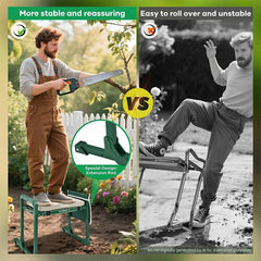 Saker extendable leg detail with rubber foot for stable garden footing
