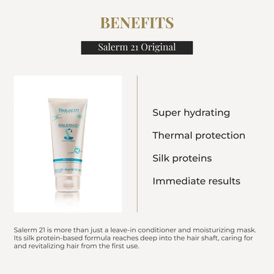 SALERM aplicación sobre cabello húmedo para desenredar y proteger