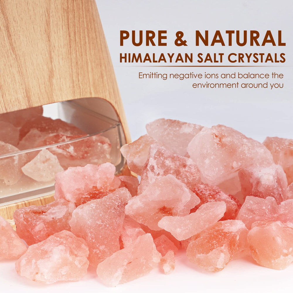 SALKING cristales de sal rosa del Himalaya colocados listos para usar