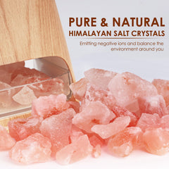 SALKING cristales de sal rosa del Himalaya colocados listos para usar