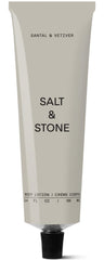 Salt & Stone frente del envase mostrando tamaño y diseño, hidratación práctica