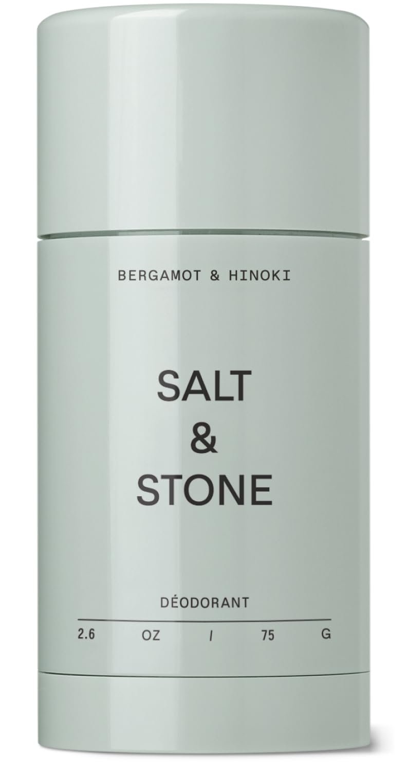 Salt & Stone envase frontal del desodorante mostrando tamaño y diseño