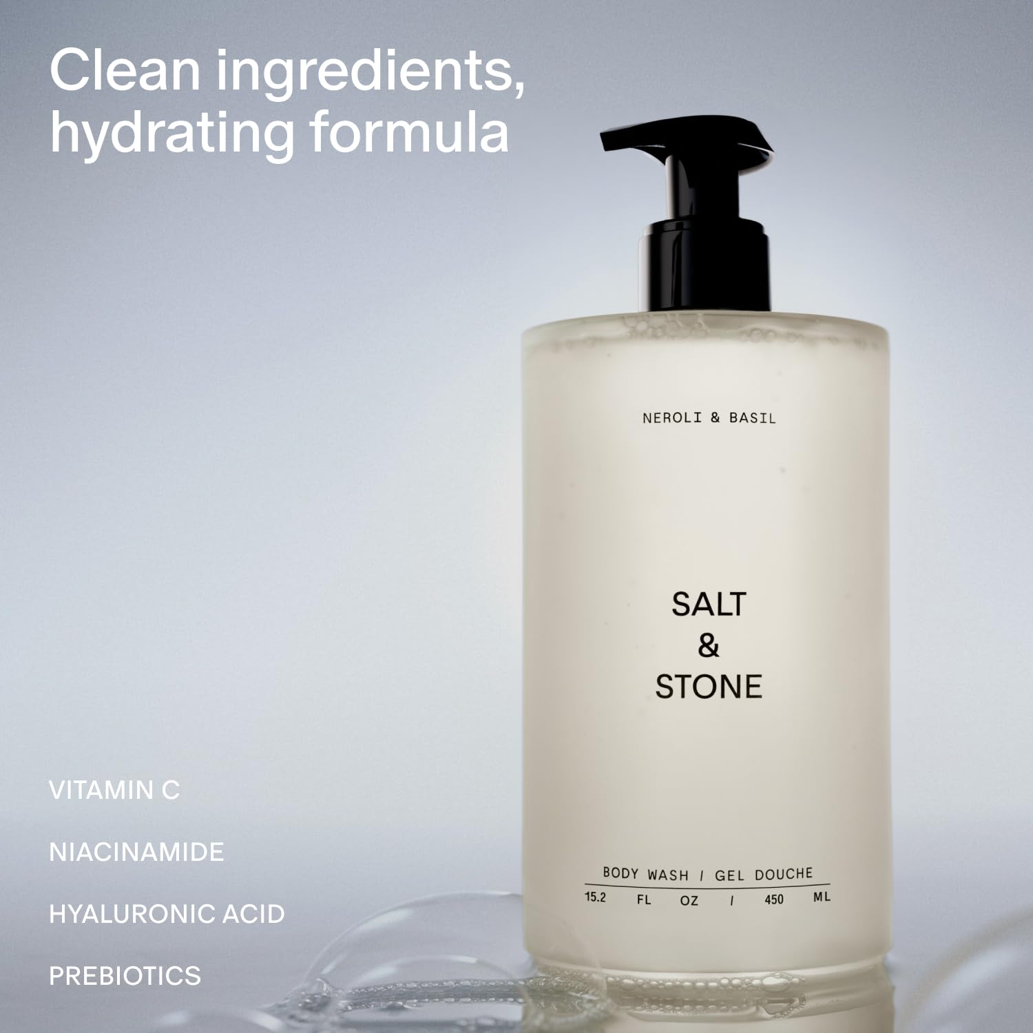 Salt & Stone textura del gel cremosa que humecta la piel