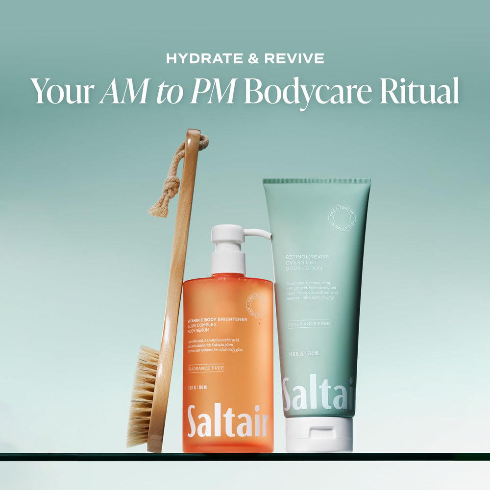 Saltair etiqueta con Glow Complex que comunica luminosidad y confianza