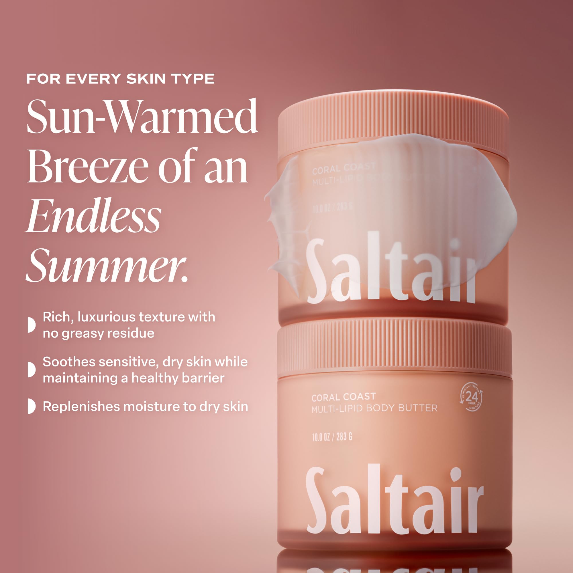 Saltair etiqueta con ceramidas e ingredientes clave, ayuda a elegir