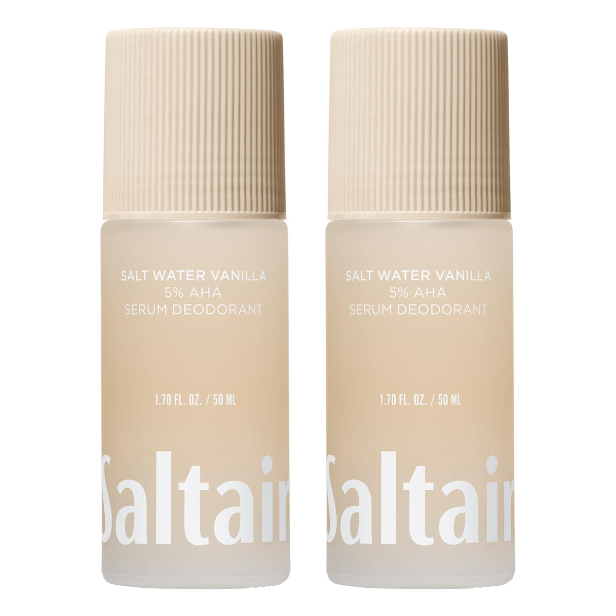 Saltair frente del empaque roll-on mostrando diseño y beneficio protector