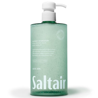 Saltair botella frontal mostrando diseño y tamaño práctico