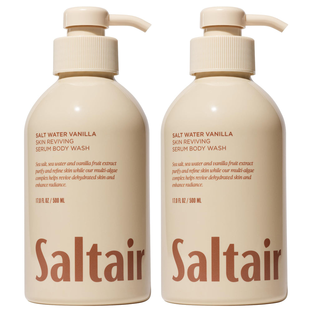 Saltair frontal del envase mostrando el diseño y aroma vainilla