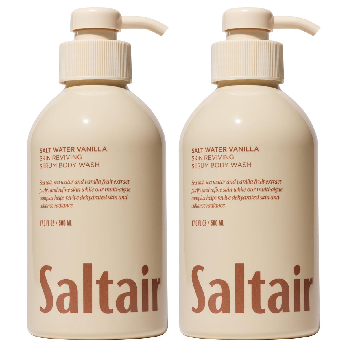 Saltair frontal del envase mostrando el diseño y aroma vainilla