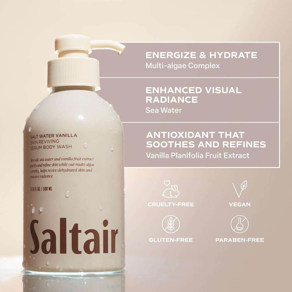Saltair dos envases del pack 2x17 oz listos para uso prolongado