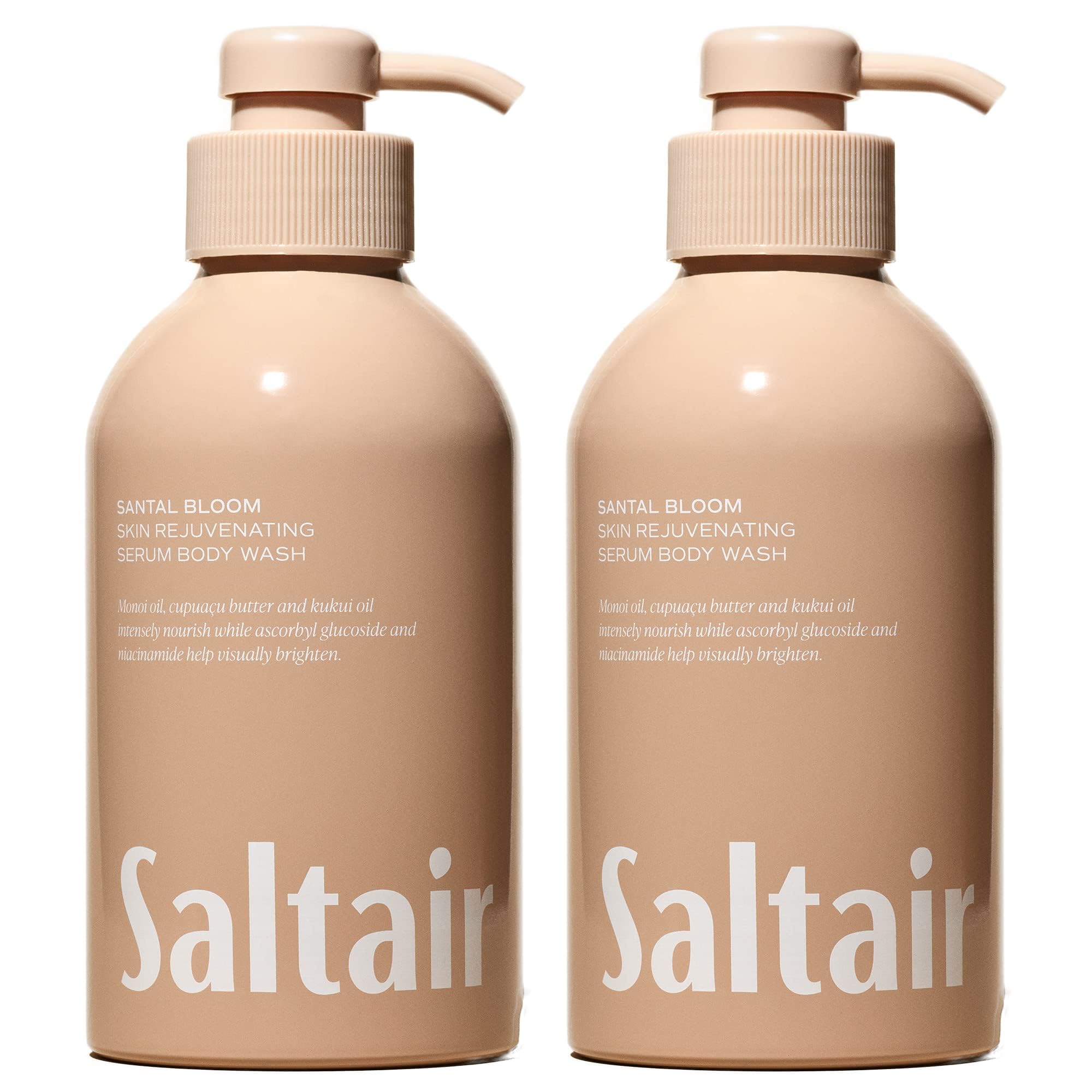 Saltair frente pack de 2 botellas Santal Bloom muestra tamaño y diseño