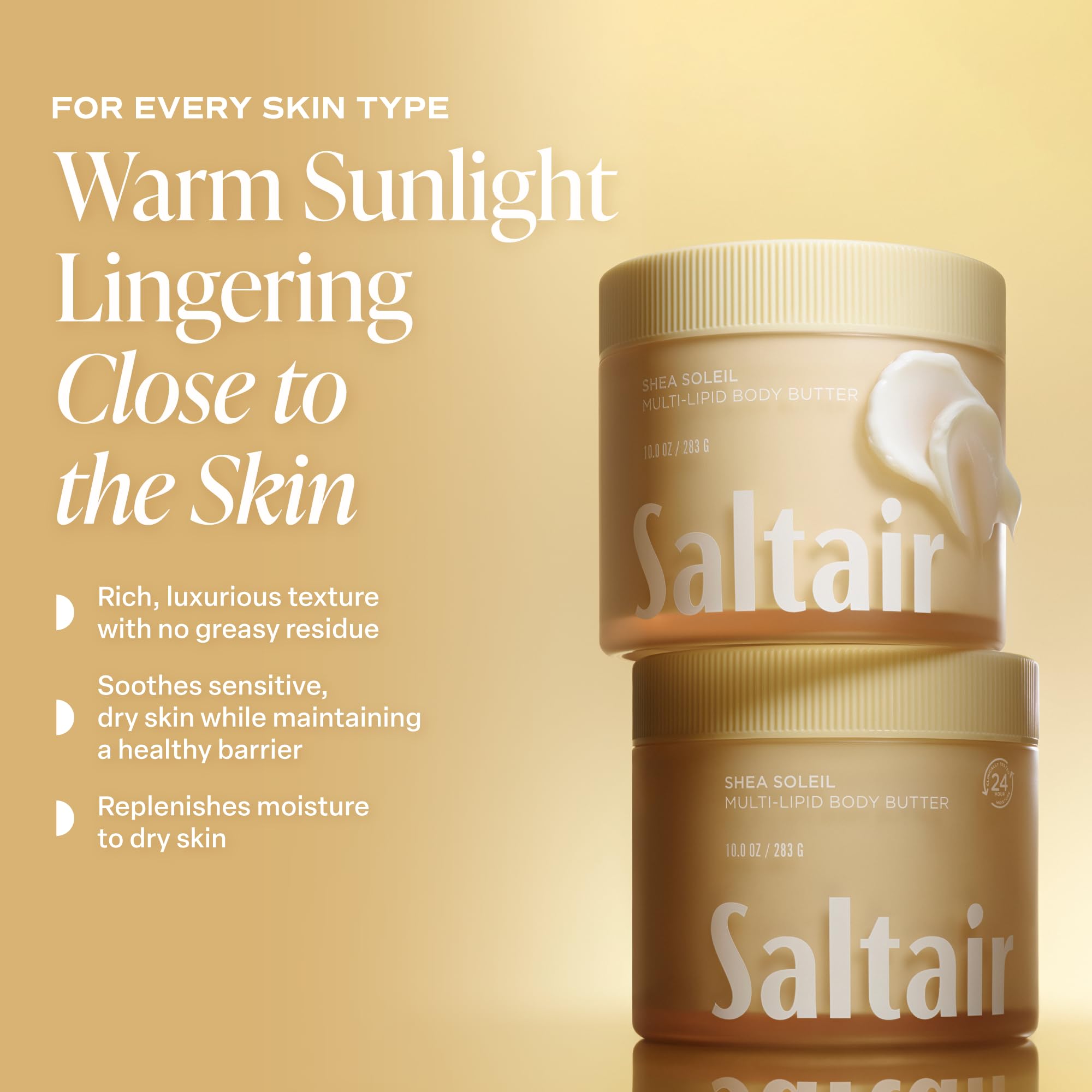 Saltair frasco junto a regla para comparar tamaño práctico de 10 oz