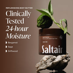Saltair textura cremosa de la manteca corporal para hidratación intensa