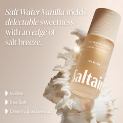 Saltair textura sérum en primer plano absorción rápida y sin residuos