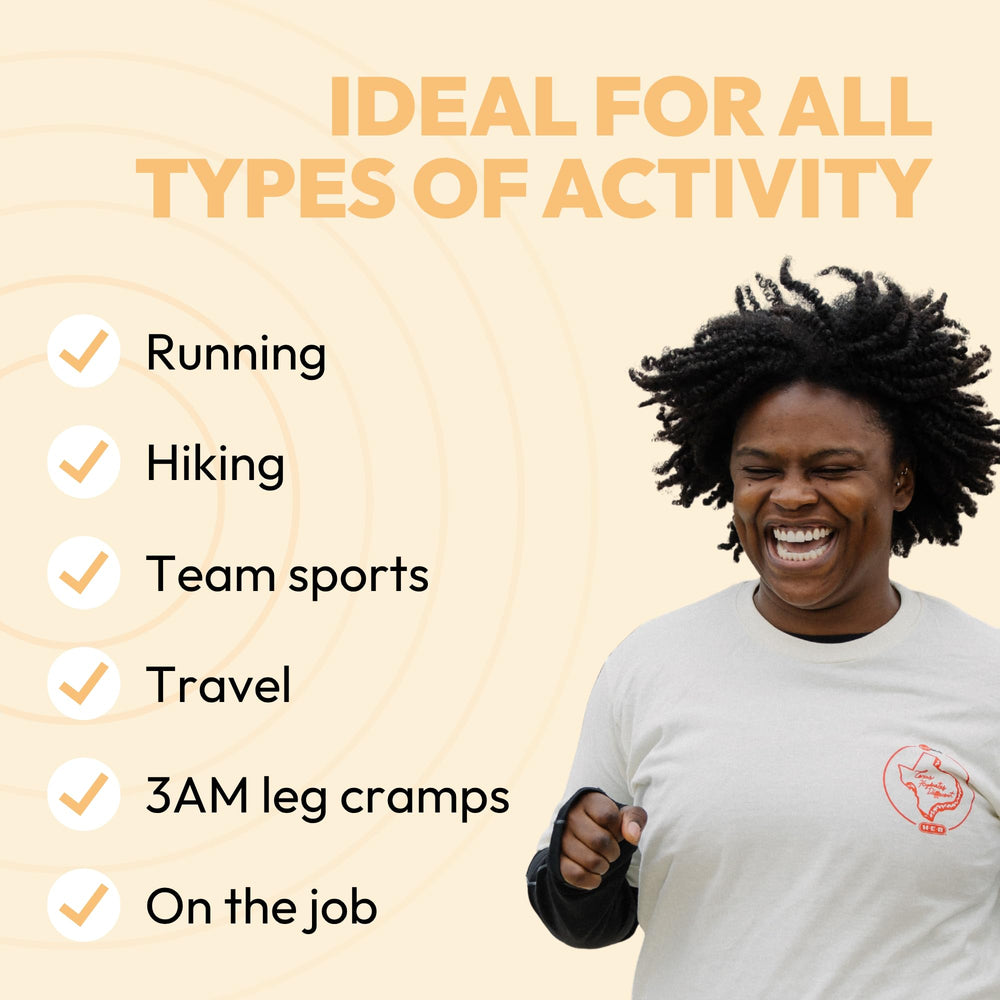 Etiqueta nutricional SaltStick con lista de sodio, potasio, calcio y magnesio