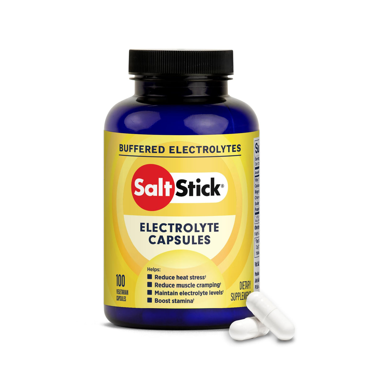 SaltStick frente del envase con diseño claro y información visible