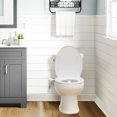SAMODRA in a modern bathroom lifestyle shot showing hygienic convenience