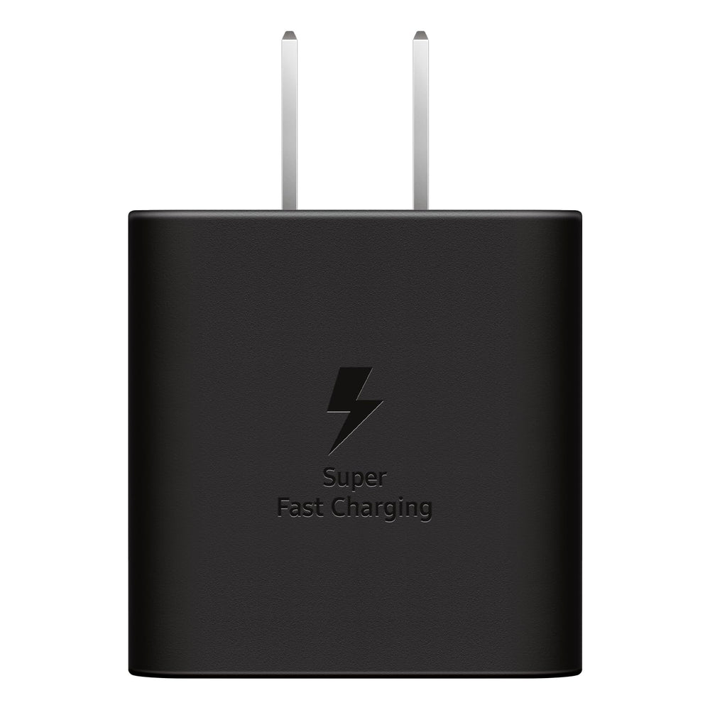 Samsung cargador 45W puerto USB‑C, conexión segura y transferencia eficiente