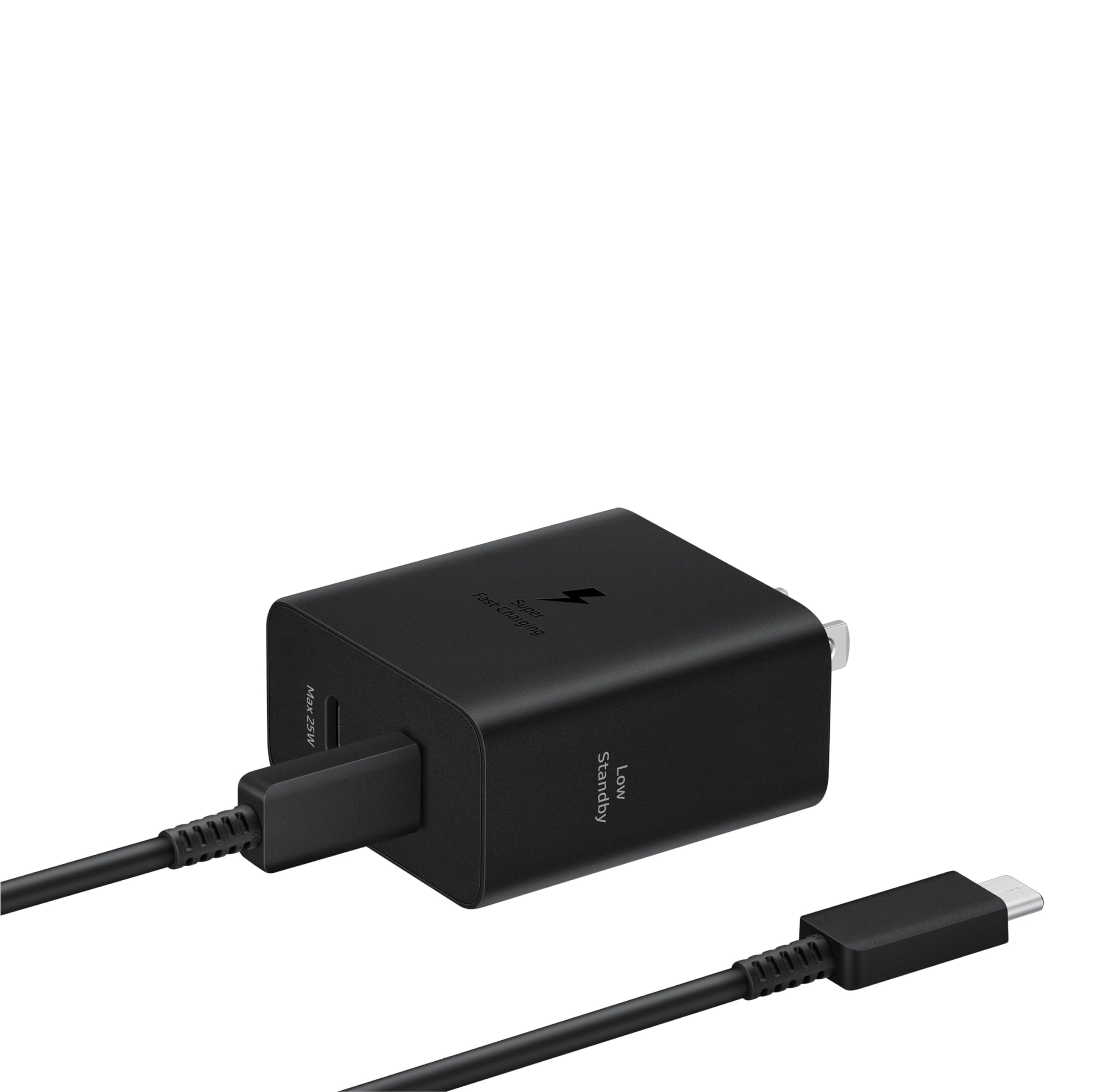 Samsung cable USB-C 5A incluido junto al adaptador para cargas rápidas