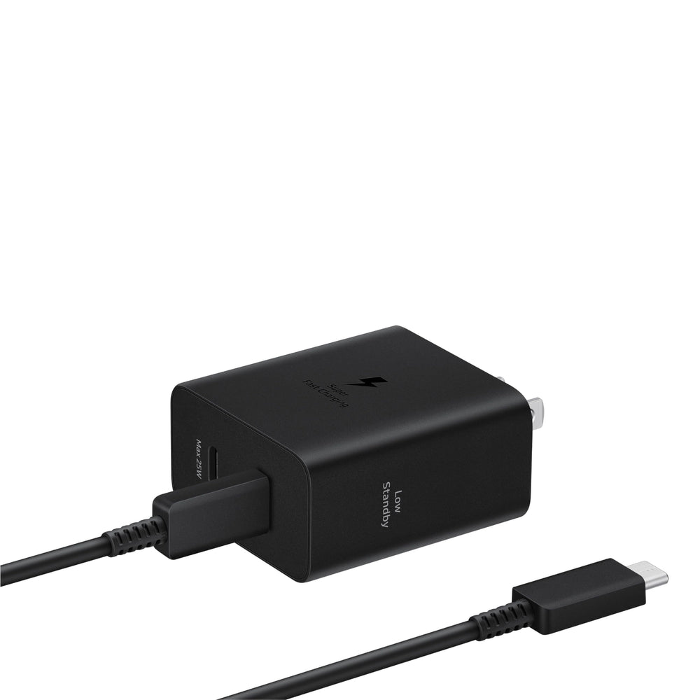 Samsung cable USB-C 5A incluido junto al adaptador para cargas rápidas