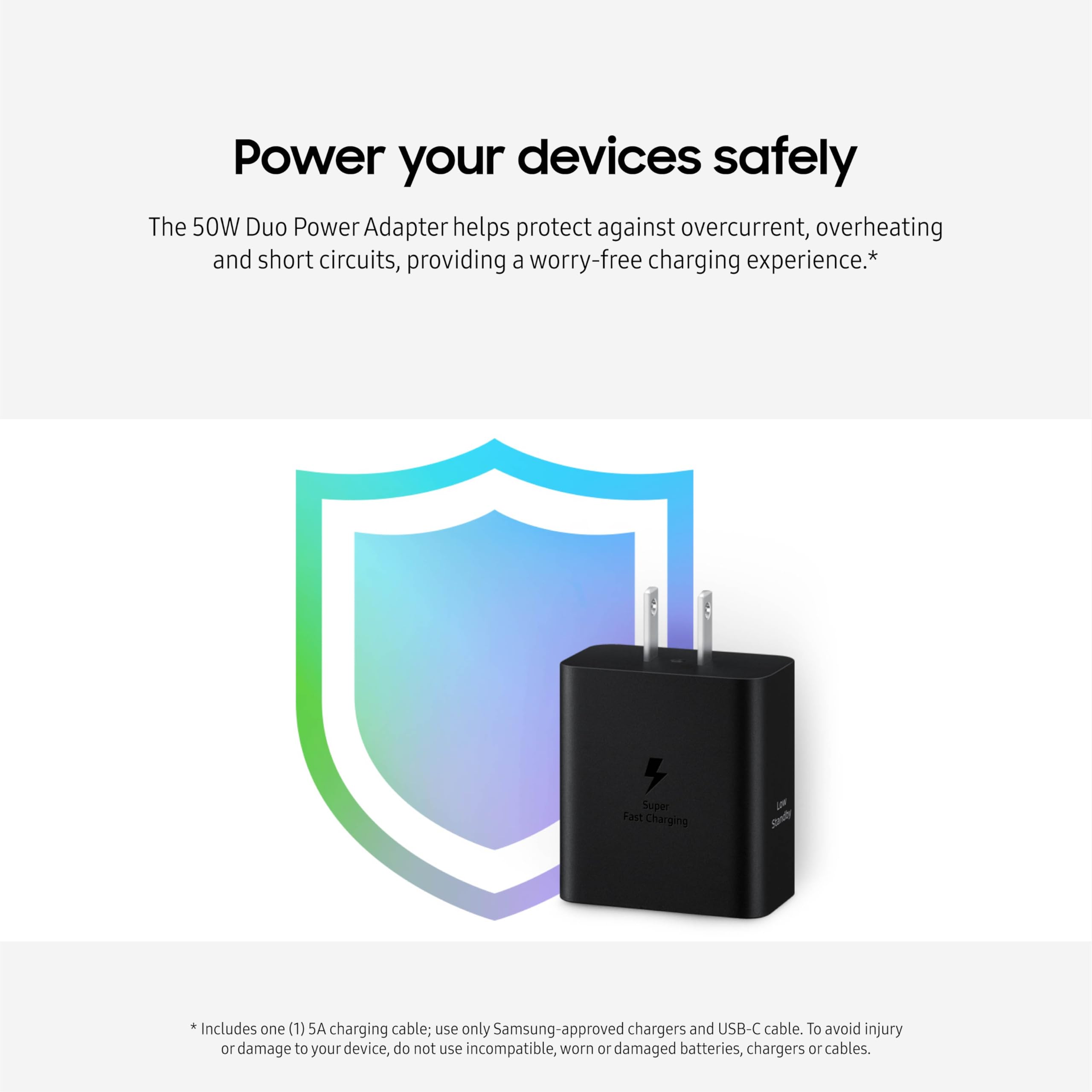 Samsung adaptador guardado en maleta, ideal para viajes y ahorro de espacio