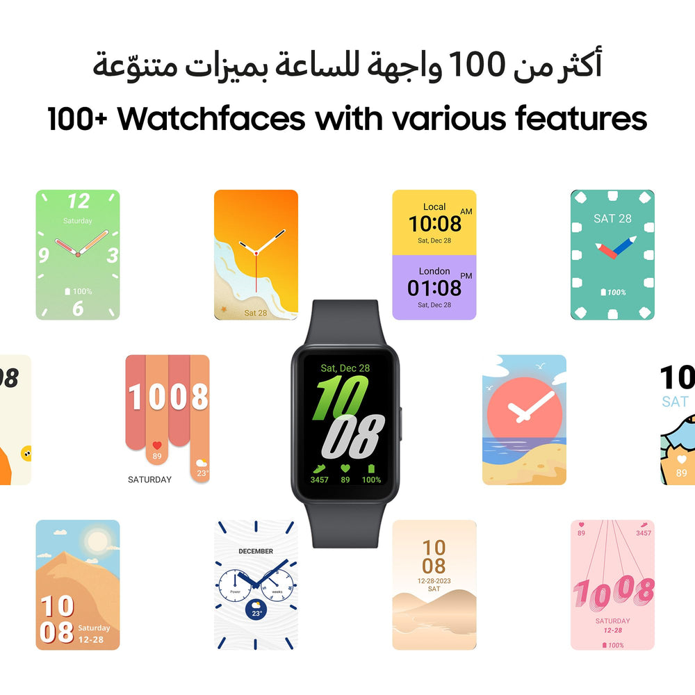 Samsung Galaxy FIT 3 varias esferas en pantalla, personalización rápida