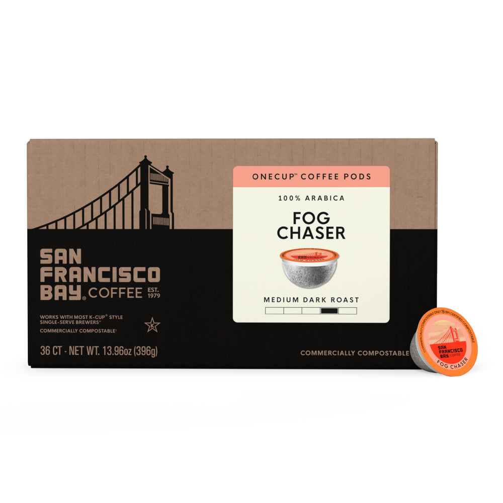 San Francisco Bay compostable certification label showing eco-friendly disposal benefit