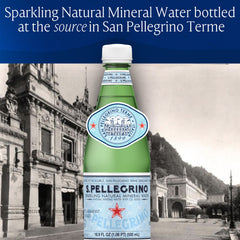 San Pellegrino vertiendo en vaso, refresco inmediato y claro