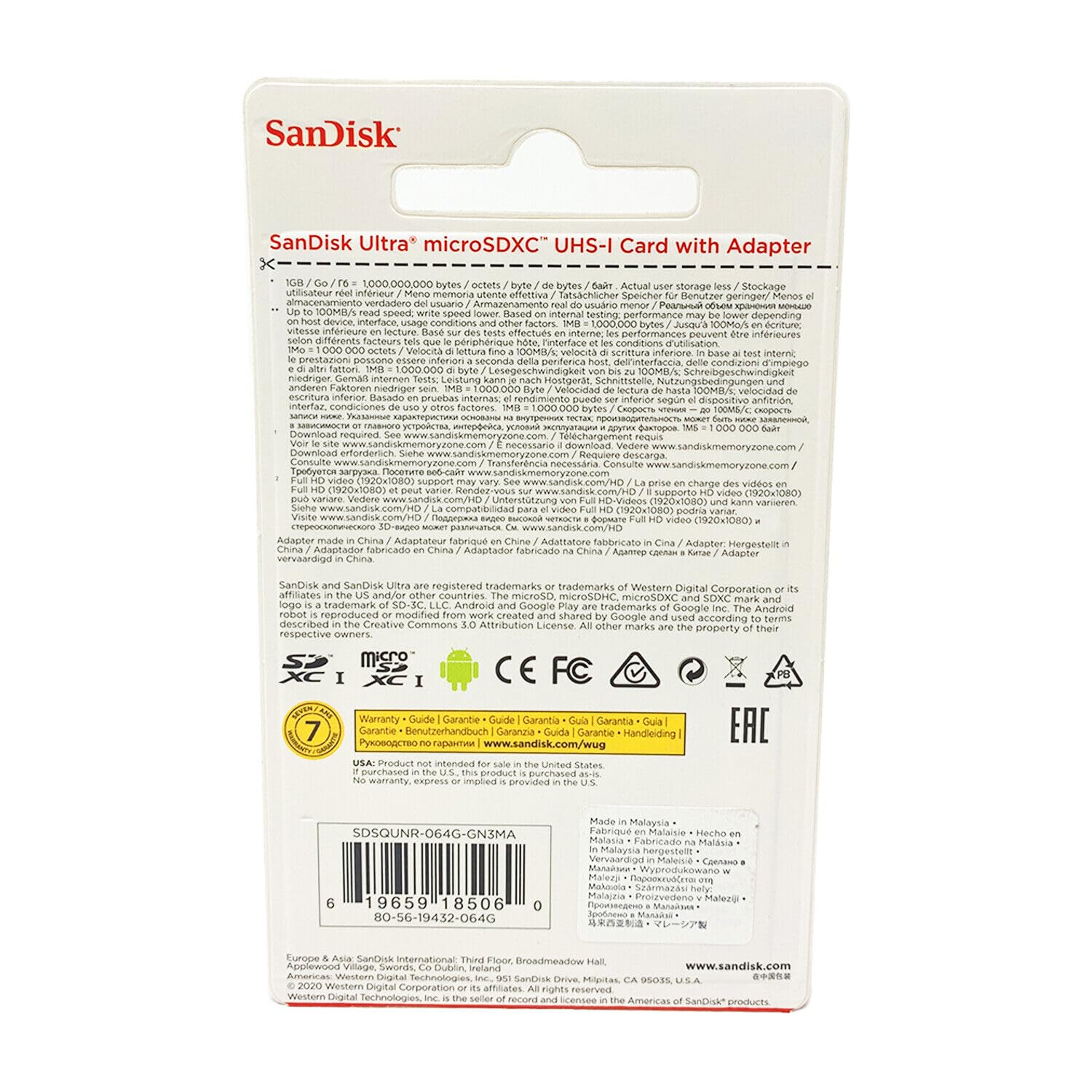 Tarjeta SanDisk insertada en una Fire Tablet, más espacio para apps y multimedia
