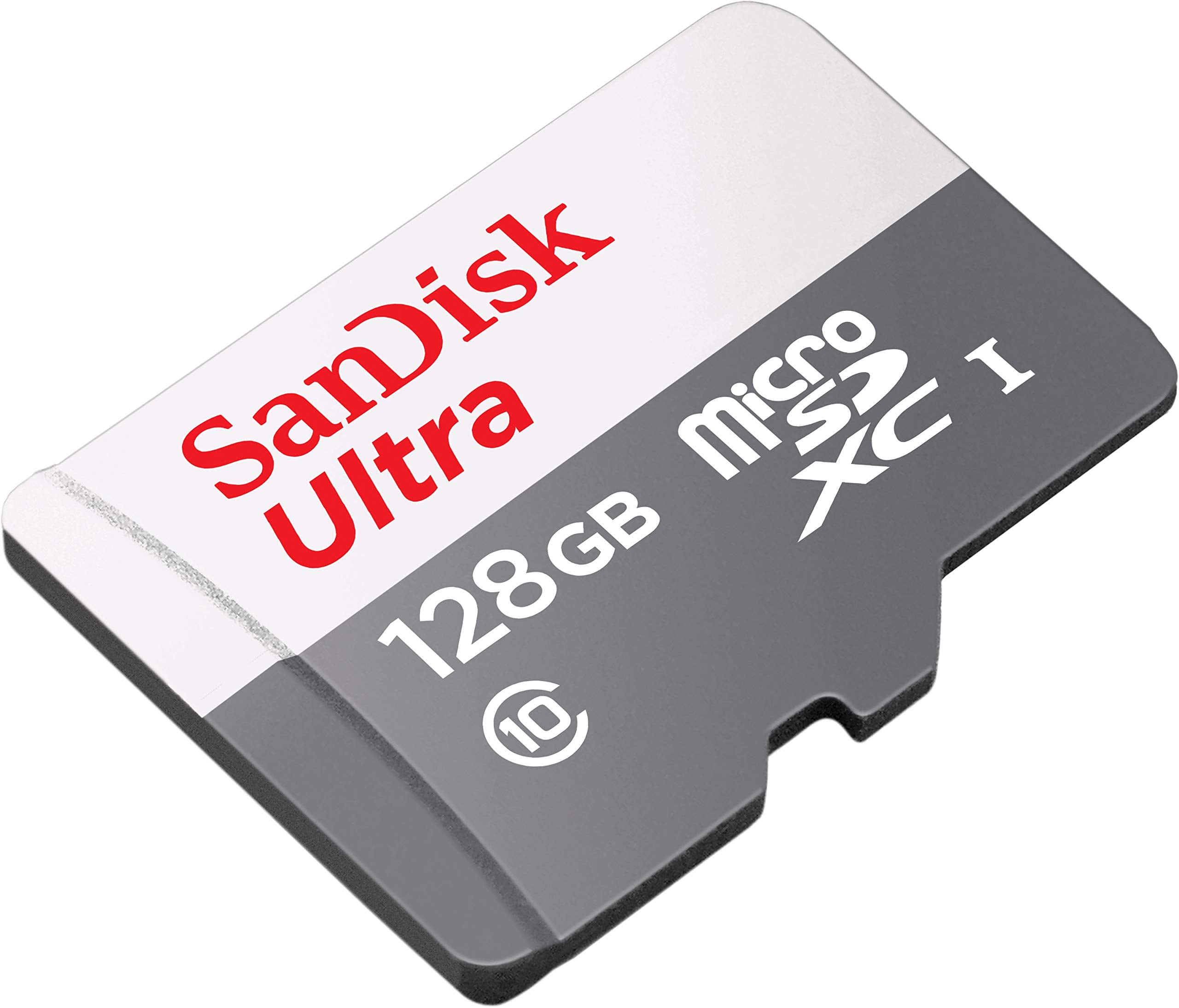 SanDisk microSD insertada en Fire Tablet demostrando almacenamiento ampliado