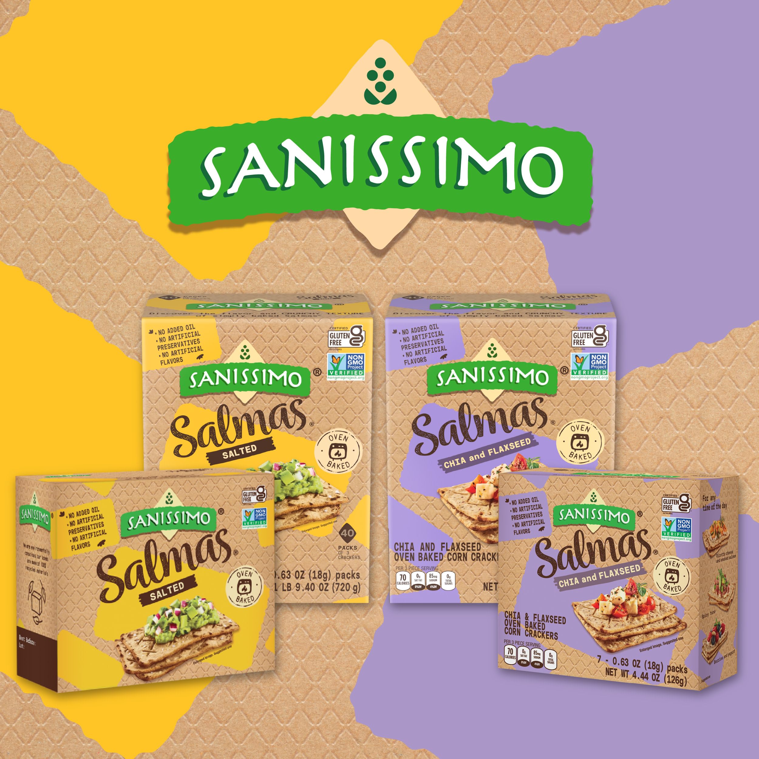 Sanissimo bandeja con galletas para mesa de fiesta, presentación atractiva