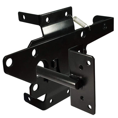 SANKINS pestillo frontal de acero negro mostrando robustez y seguridad
