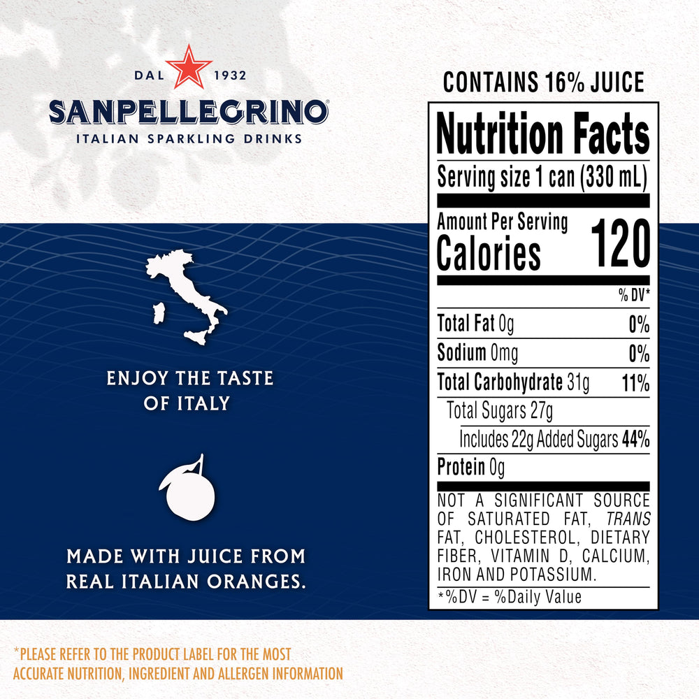 Sanpellegrino Aranciata junto a ensalada y quesos como maridaje sugerido