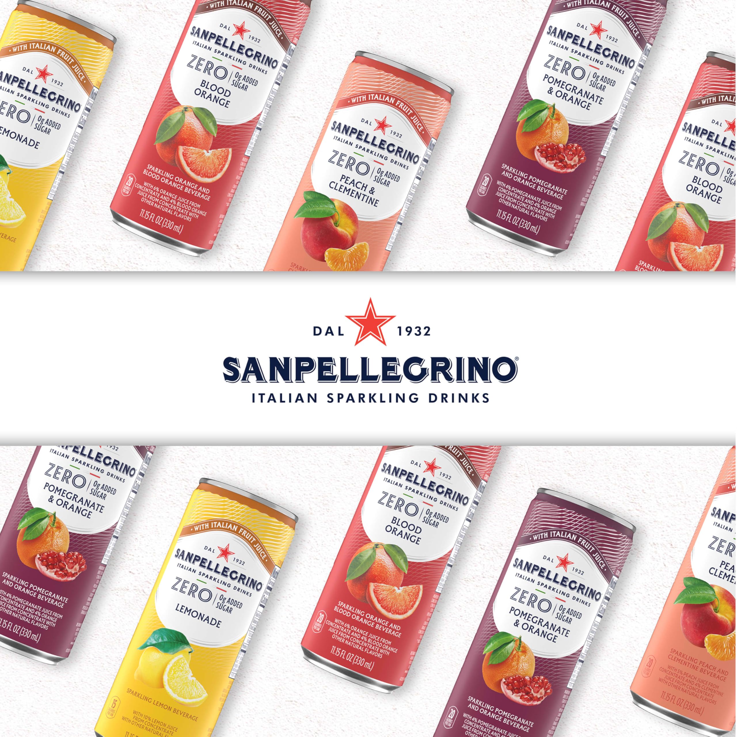 Sanpellegrino lata abierta con vapor frío que sugiere refresco inmediato