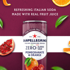 Sanpellegrino lata en mano que demuestra tamaño práctico y portátilidad