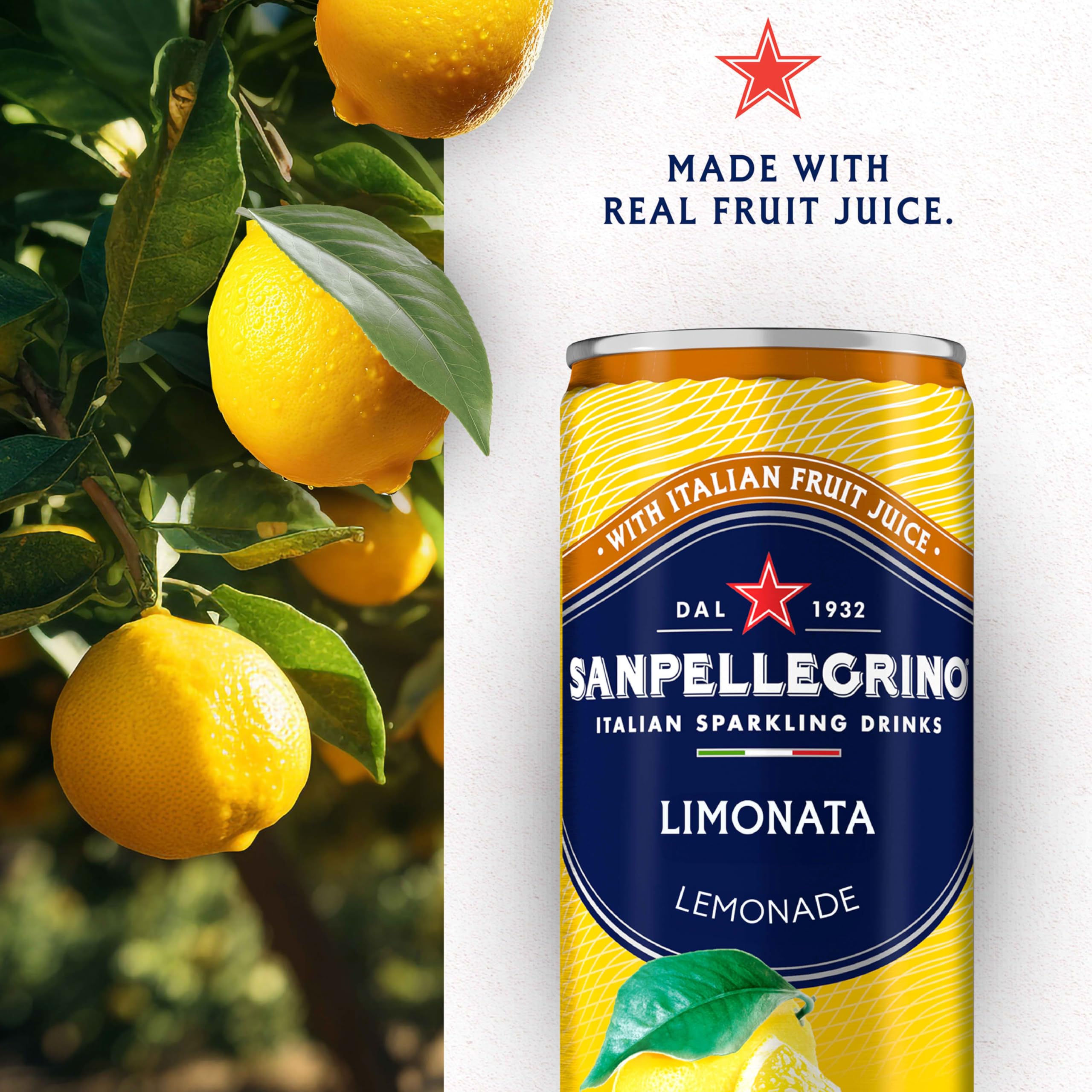 Sanpellegrino lata abierta con burbujas visibles, beneficio de carbonatación fresca