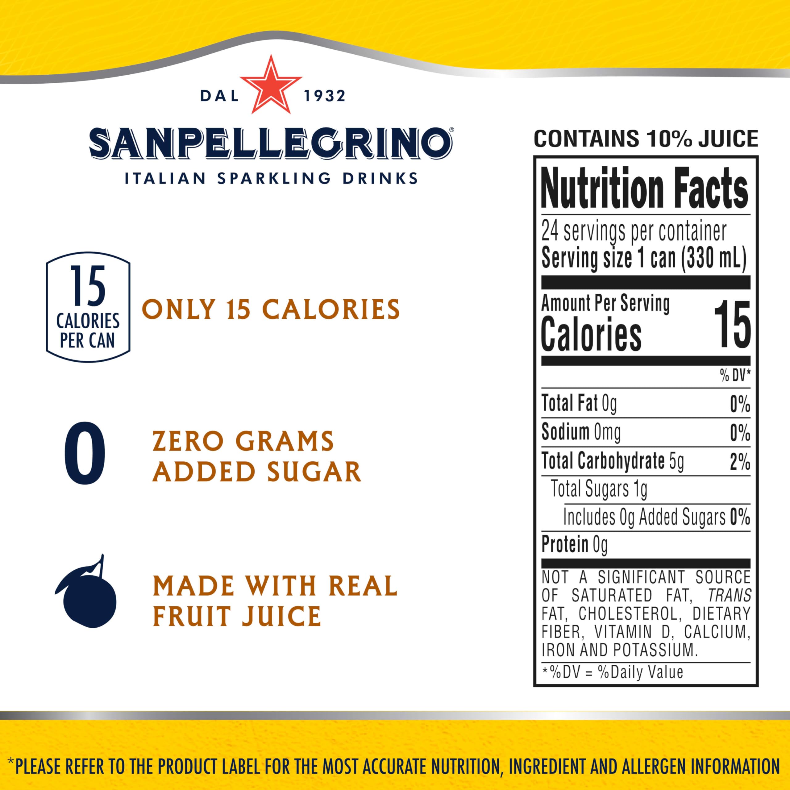 Sanpellegrino bebida servida con hielo para consumo frío y placentero