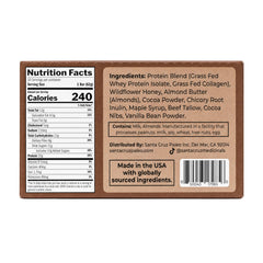 Santa Cruz Paleo bar cross-section revealing dense chocolate interior for satisfying protein snack
