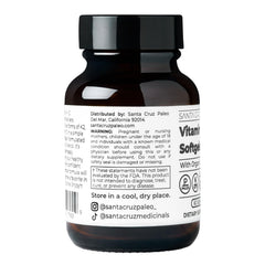 Santa Cruz Paleo detalle de etiqueta con ingredientes y certificaciones