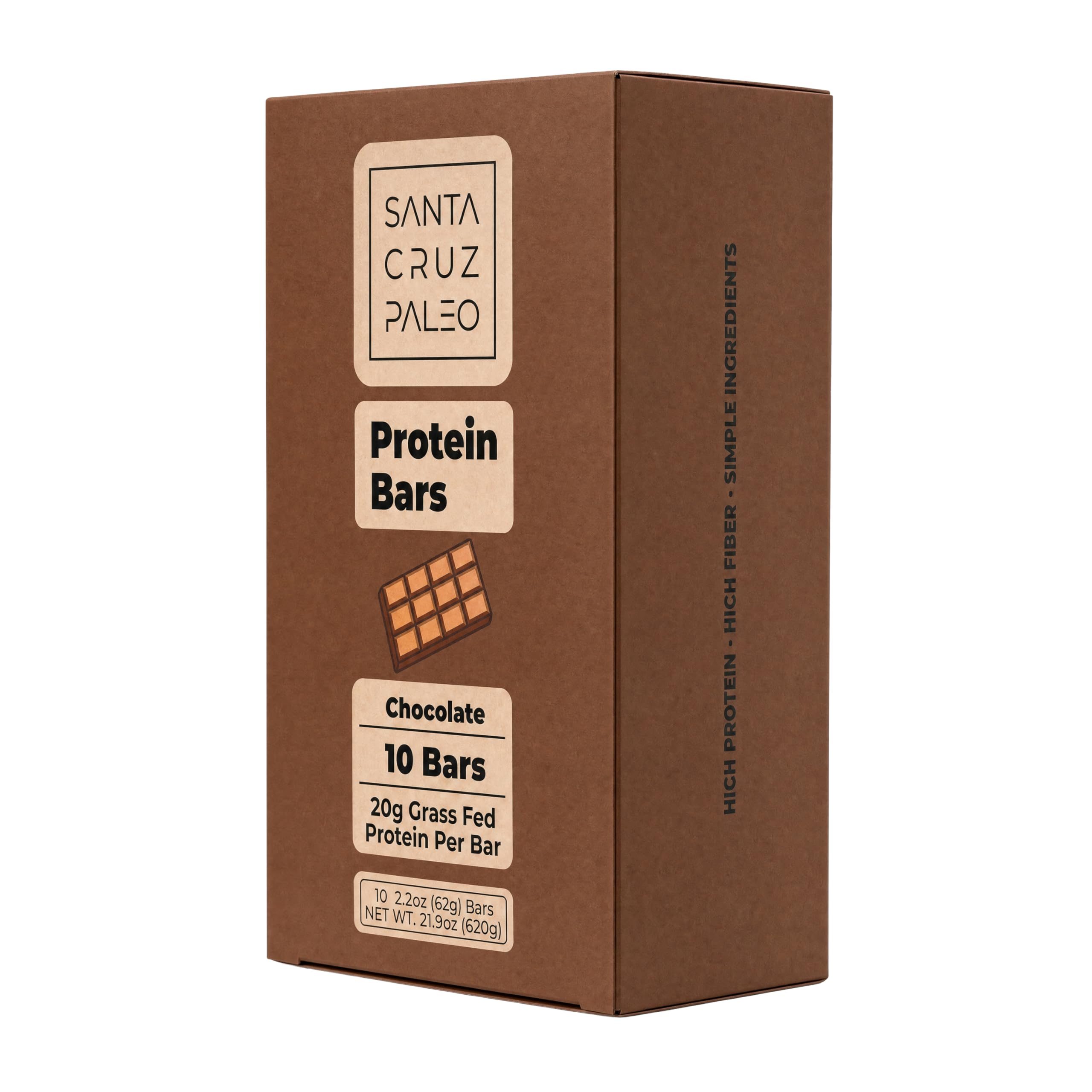 Santa Cruz Paleo bar in hand for portion scale and convenient, on-the-go refueling benefit