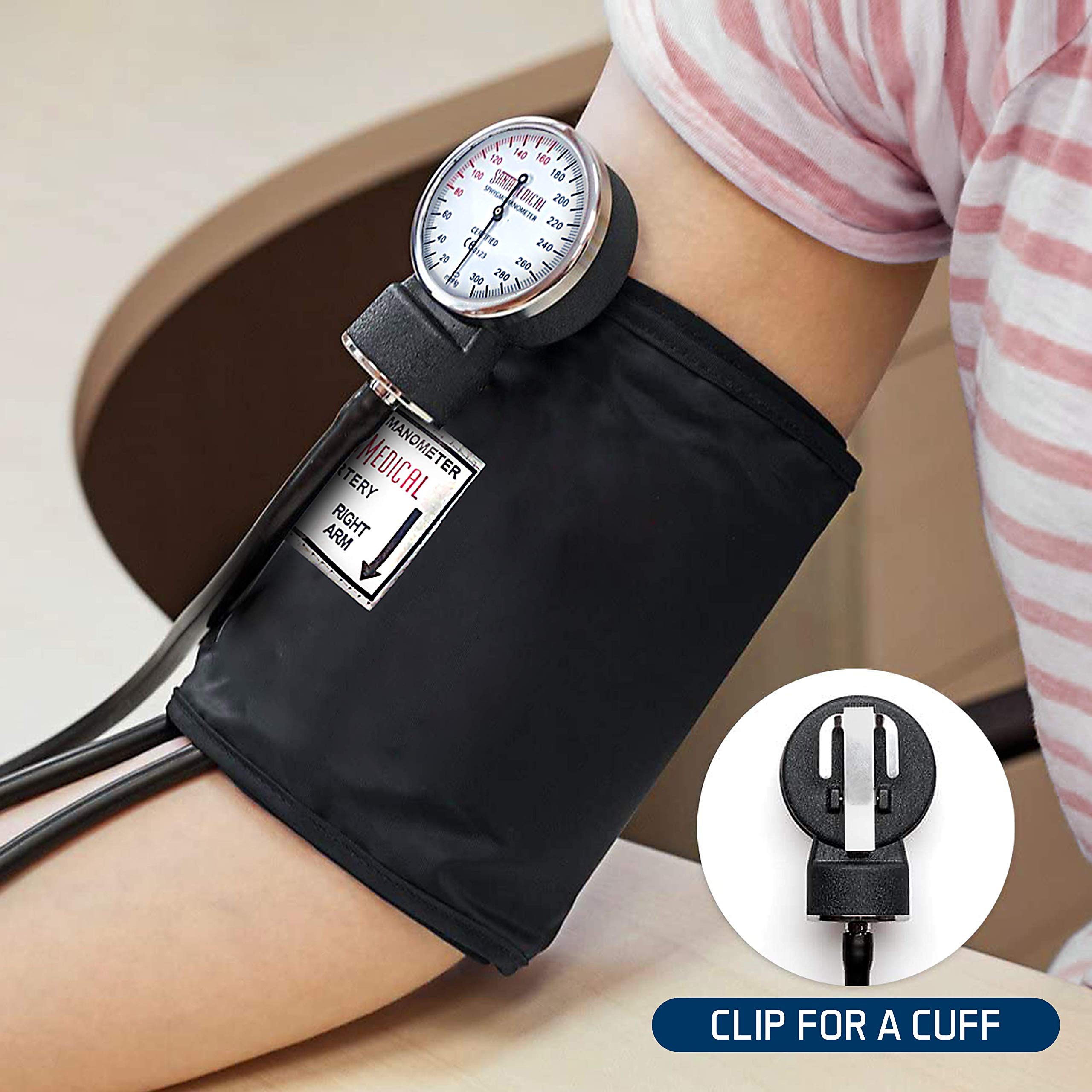 Santamedical brazalete sin D-ring cómodo y duradero para uso frecuente