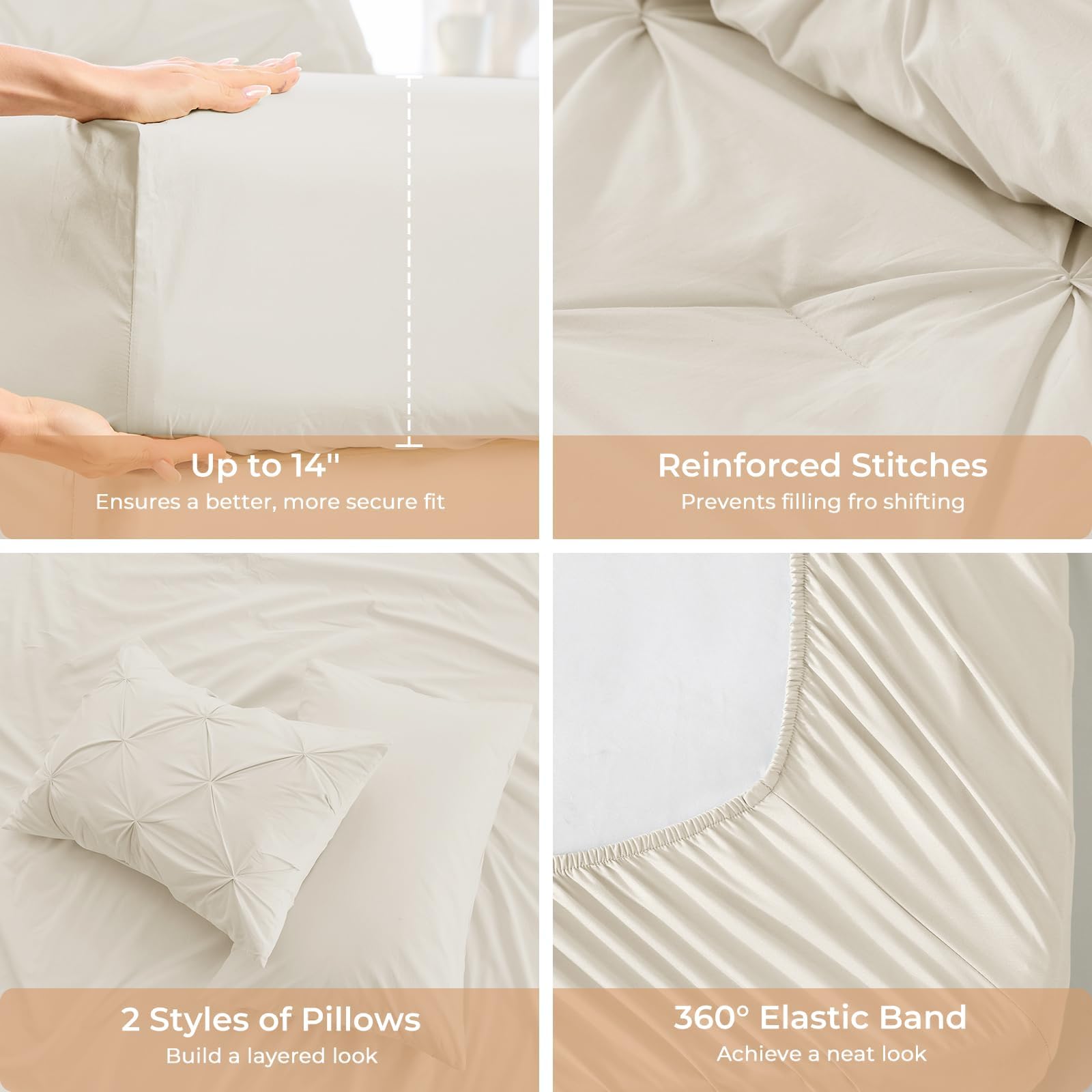 Sasttie flat sheet and pillowcase laid flat to show smooth microfiber finish