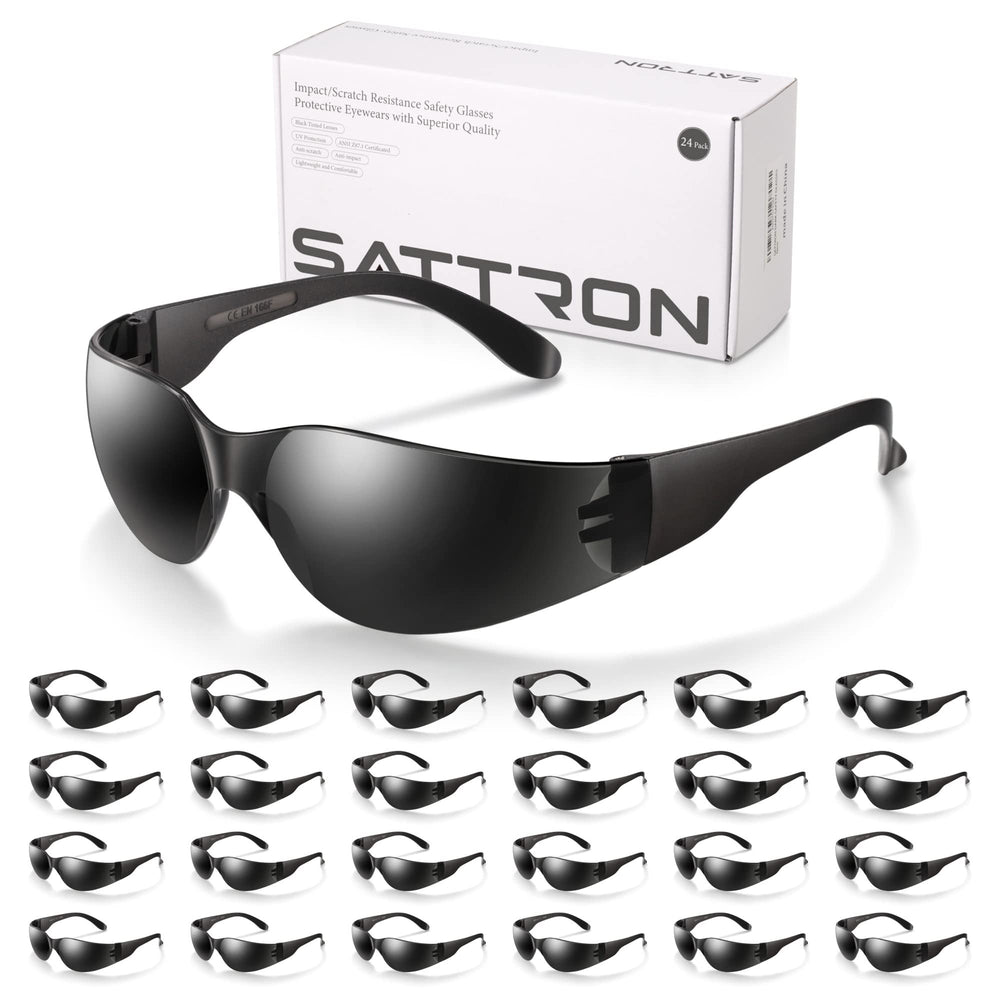 SATTRON gafas frontal mostrando diseño envolvente y protección UV