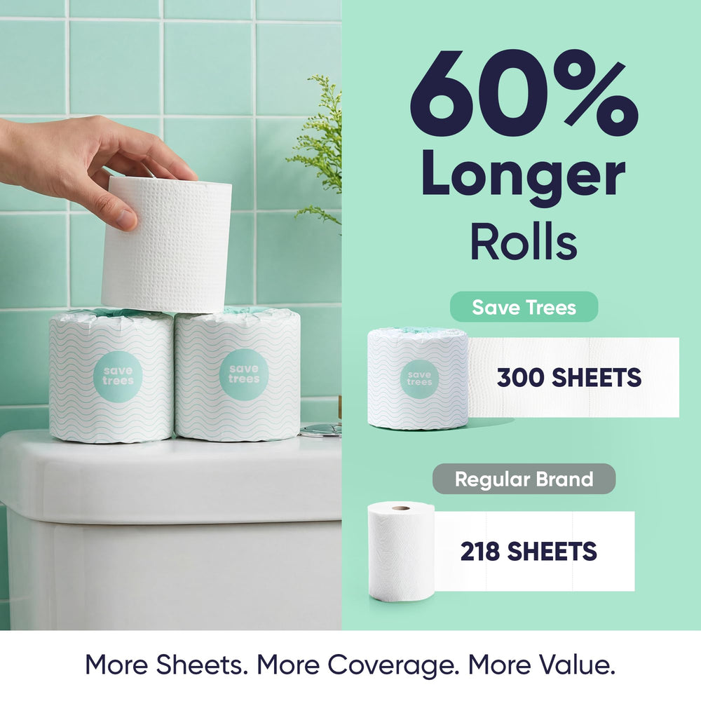 Save Trees bathroom lifestyle setup demonstrating tidy storage