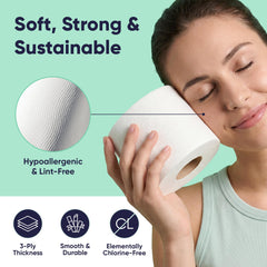 Save Trees individual paper wrap detail showing plastic-free packaging