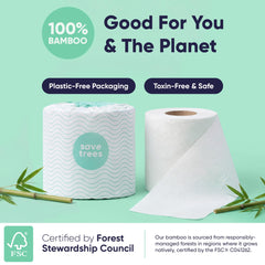 Save Trees roll in hands for scale and convenience