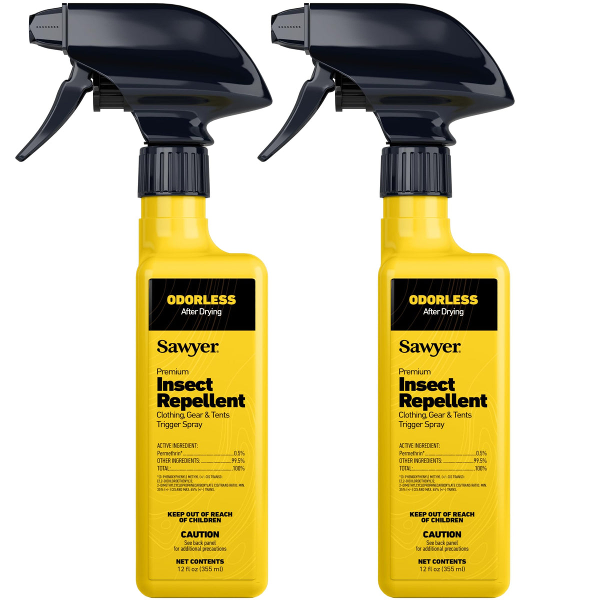 Sawyer twin pack front packaging showing product and benefits