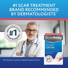 ScarAway detalle de textura de silicona que aporta comodidad y flexibilidad