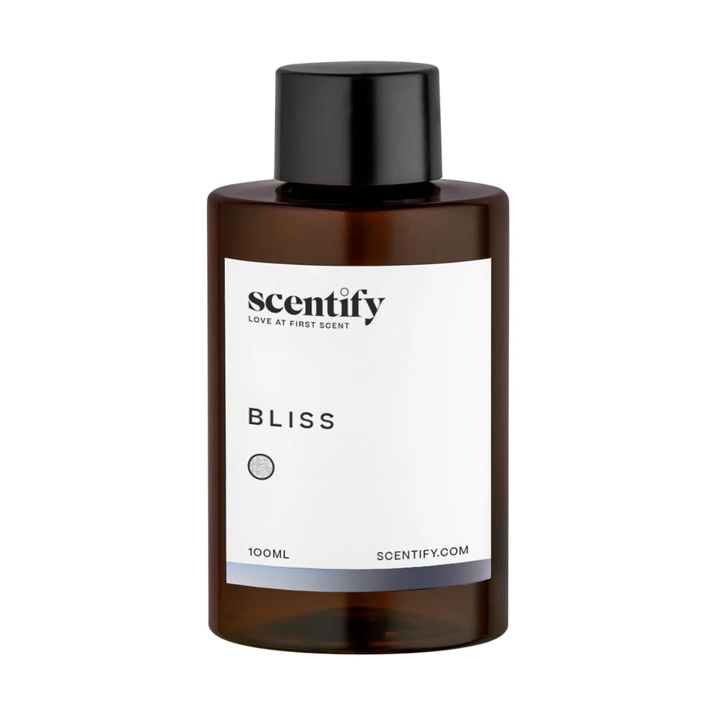 Scentify Bliss gota cercana mostrando textura y calidad aromática