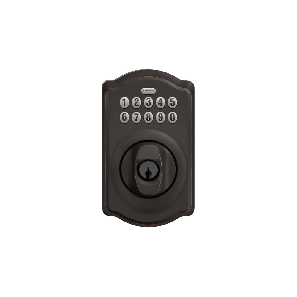 Schlage deadbolt beside screwdriver showing easy DIY installation benefit
